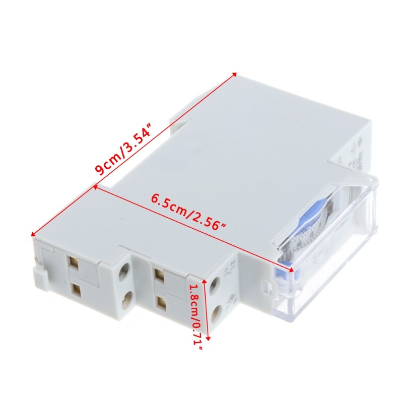 AC 110V/AC 220V 15 Minutes Mechanical Timer Switch 24 Hours Programmable Din Rail