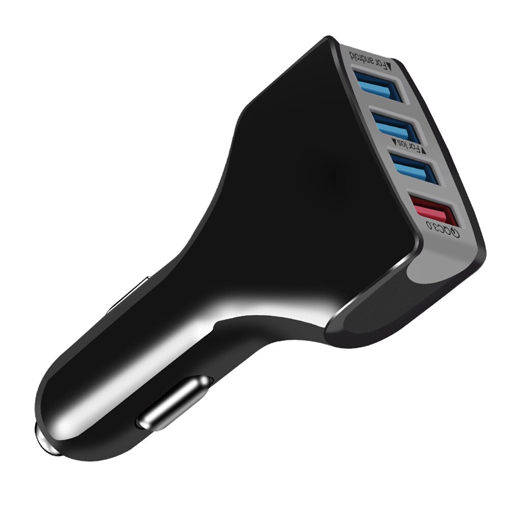 Auto usb snellader  qc3.0 4 poorten usb snelladen autolader