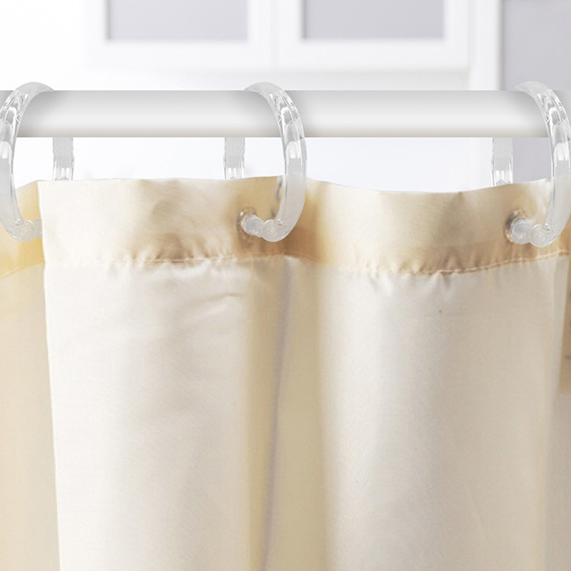 12 stk. åbne gardinringe gardinringe runde ringe bruseforhængsklemmer til gardiner og gardinstænger