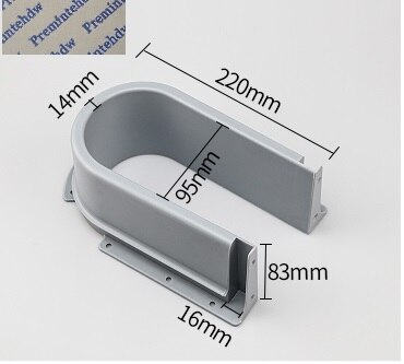 Plastic U Shape Under Sink Basin Bath Cabinet Drawer Pull Out Recessed U Cutout Cover For Drainage Grommet: 4