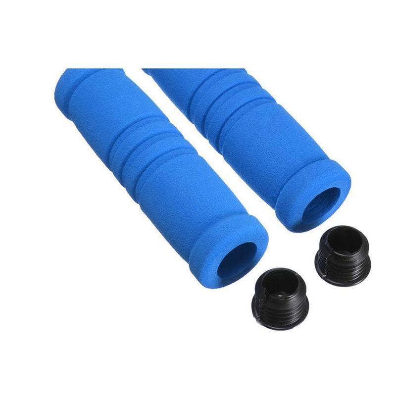 Esponja de espuma suave para manillar de bicicleta, empuñaduras de manillar de bicicleta de montaña, BMX, MTB, 33mm, 1 par: Blue