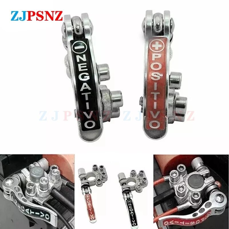 12V 24V Auto Cable Connector Battery Bornes Main Cable Post Clamp Terminal Screw Connection Positive&amp;Negative For Car Truck Boat