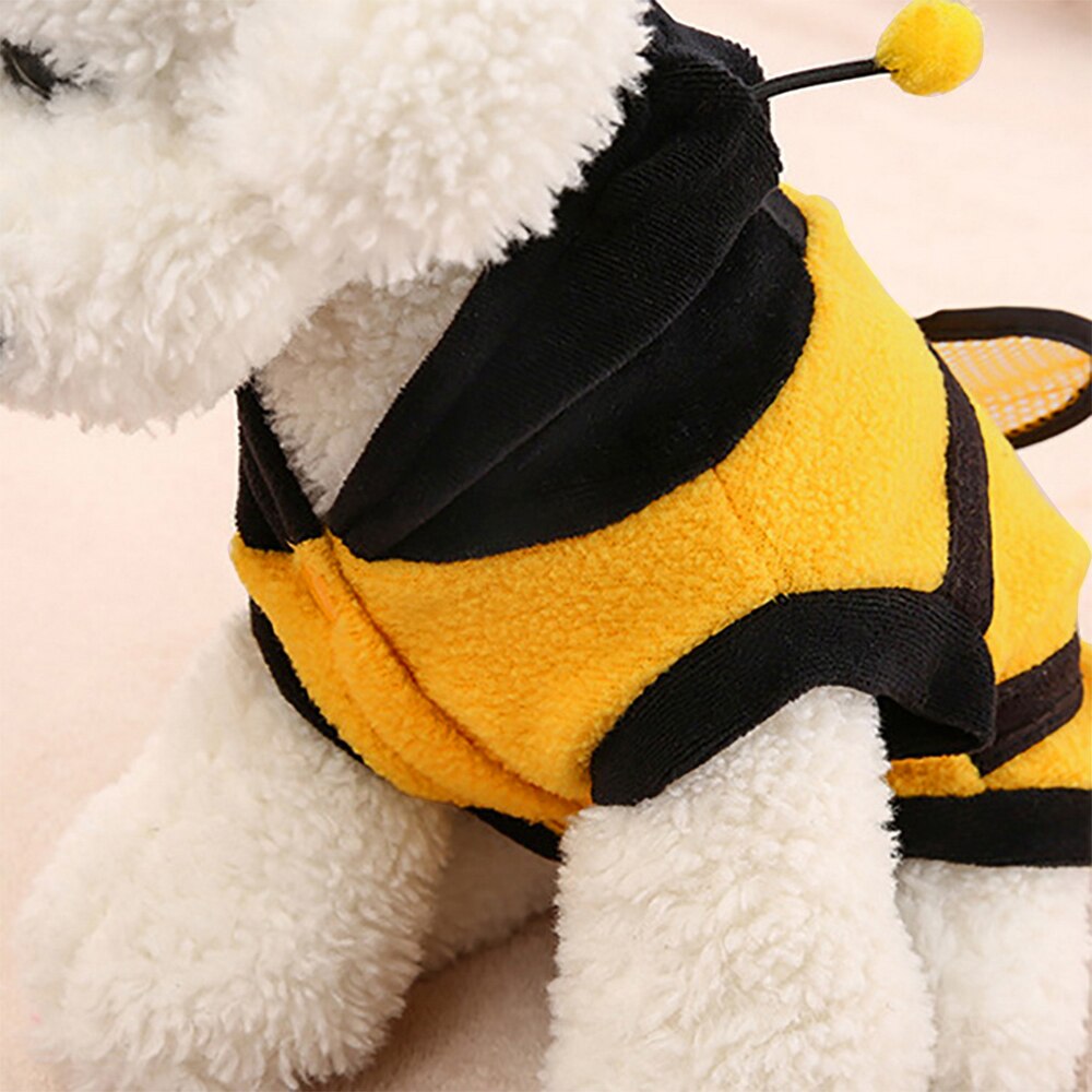 Bourdon abeille chien vêtements Costume habiller manteau vêtements mignon belle Cosplay dessin animé pyjamas sweat à capuche chiot hiver automne animal de compagnie