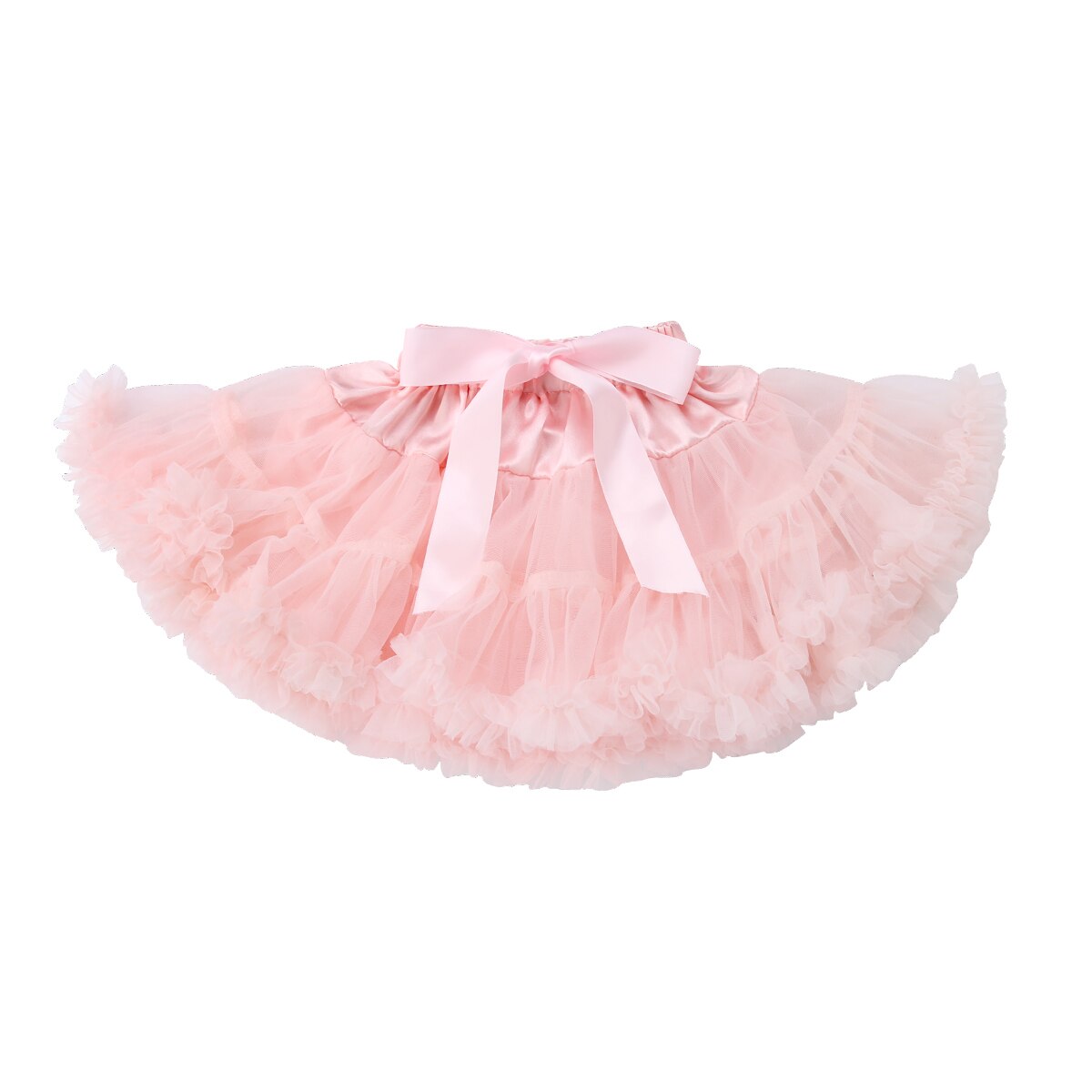 Nieuw cute Kids Meisjes Rok Prinses Geplooide Pluizige rok Petti boog kant rok Party Dance Tutu rok: Roze