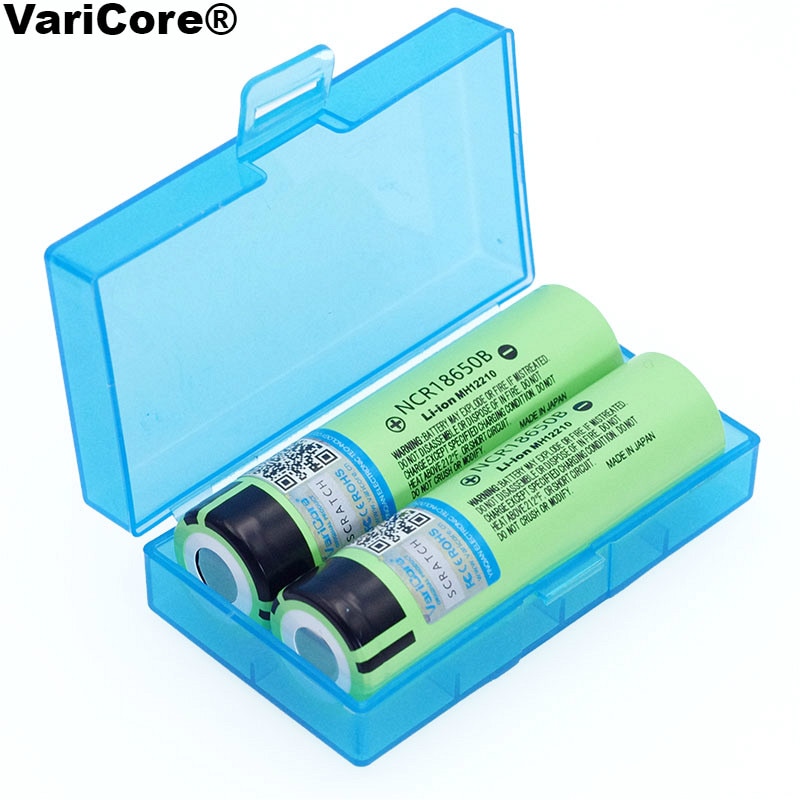 VariCore Originele 18650 NCR18650B Oplaadbare Li-Ion batterij 3.7 V 3400 mAh Voor Zaklamp batterijen + opbergdoos