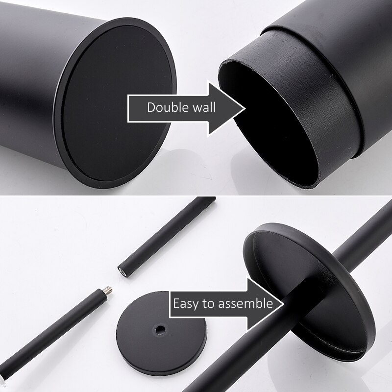 Luxury Golden Toilet Brush Bathroom Cleaning Brush Cleaner Long Handle Toilet Rack Bathroom Tool Accessories