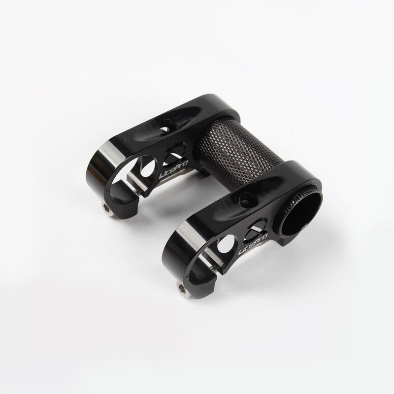 Litepro  s95 sammenleggbar sykkel dobbel styrestamme lett 90g for 25.4mm sykkelstyre justerbar  sp8 modifisert stamme: Svart