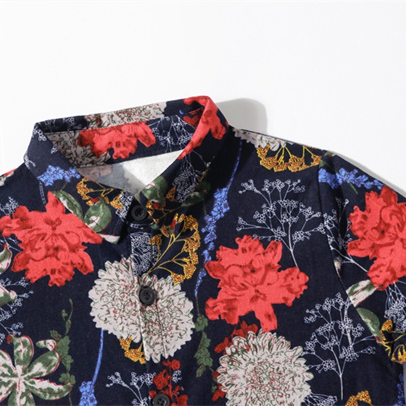 Camisas de algodón cepillado con estampado de flores para niños, ropa de manga Llong para niños de 2 a 10 años, primavera y otoño