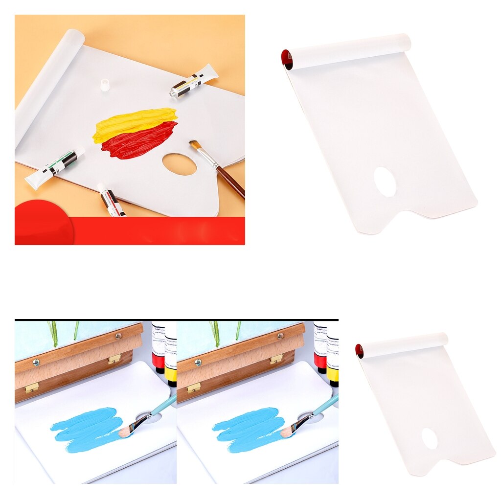 Paleta de artista de papel desechable de 36 páginas, almohadilla mezcladora para dibujo de pintura de chico adulto