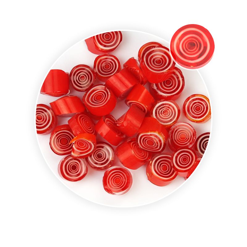 nuovo caldo 28g 90 COE Fusibile Millefiori Perline di Vetro per Monili Che Fanno del Braccialetto Della Collana FAI DA TE Decorazioni Del Mestiere: Rosso