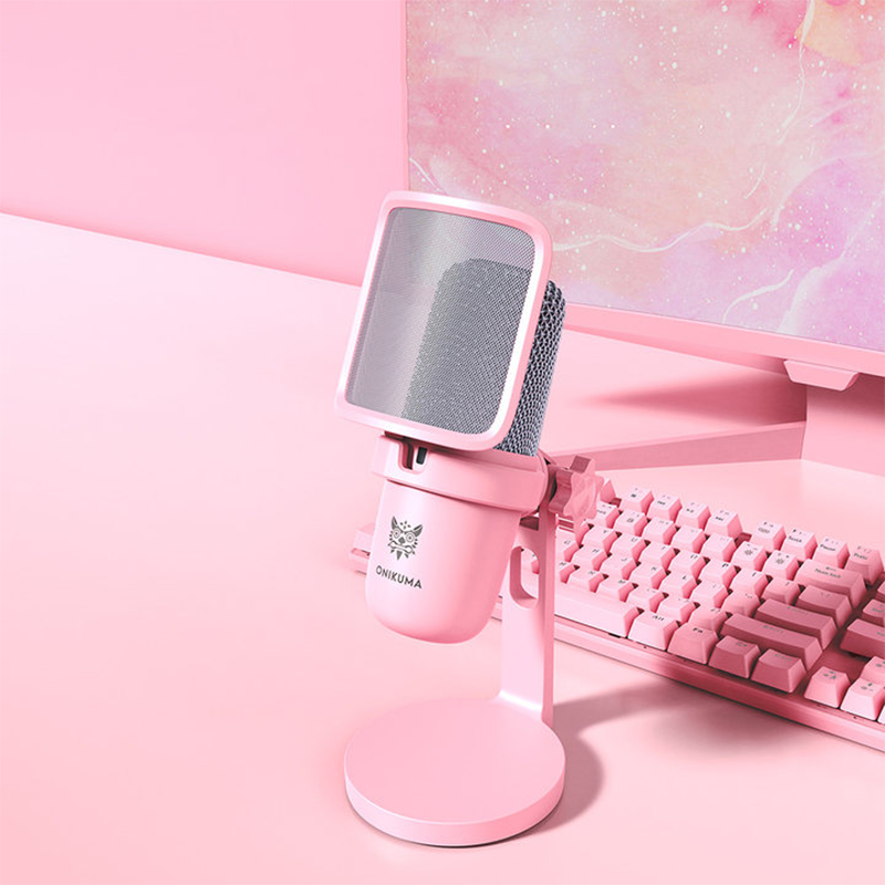 Onikuma  m630 microphone computer desktop professional live sound card noise reduction condenser microphone gaming recording microphone