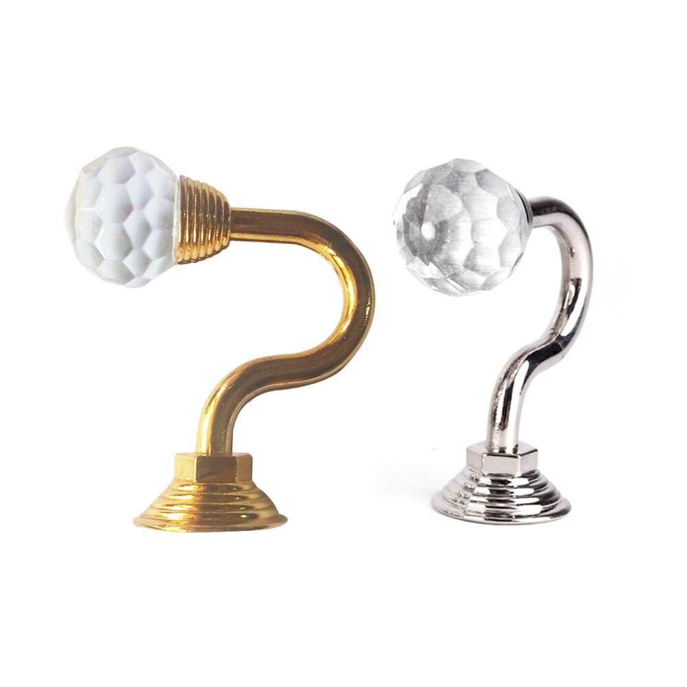 2 stk vægmonteret gardinholder gardinbøjle krog vægspænde rustik skab skuffespændehåndtag