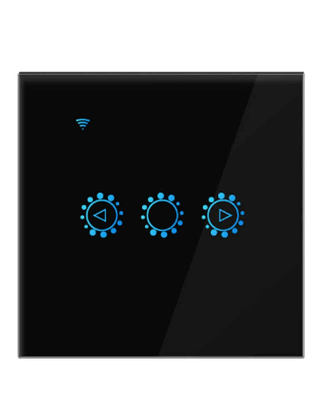 Wifi Intelligent Rolling Door Controller Curtain Switch Voice Controller Remote Wall Control Switch Touch Switch Button: Green