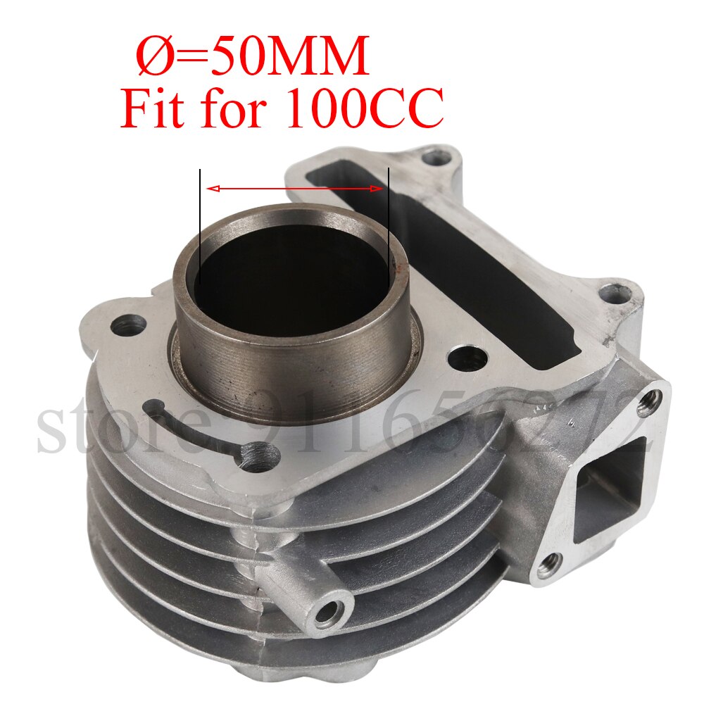 Big Bore Kit Cilinder Zuigerveren Fit Voor GY6 50cc Om 100cc 4 Takt Scooter Bromfiets Atv Met 139QMB 139QMA motor 39/44/47/50Mm: 50MM(100CC)