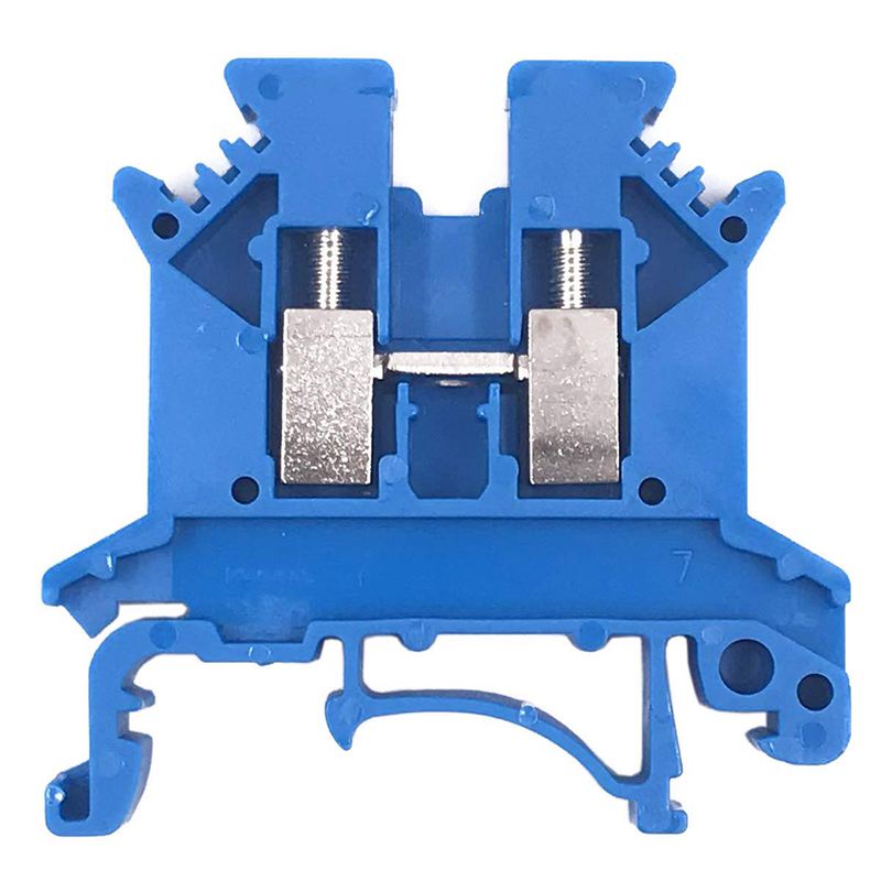 Kombinator  dk2.5n-bl 10 -gjengs strømfordeling  dk2.5n-bl 10- gjengs bokskobling din-skinne rekkeklemmer , 12-22 awg , 20 amp , 600