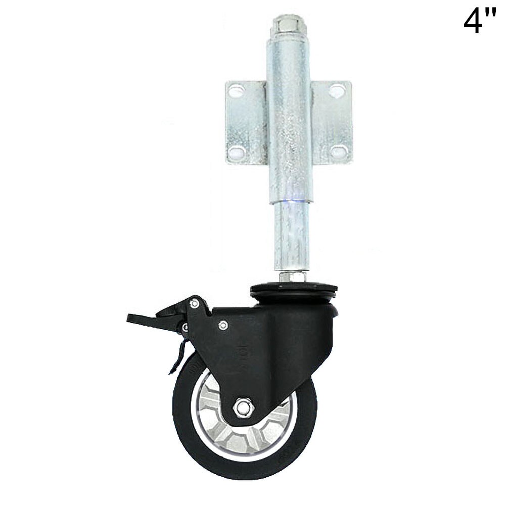 Mn Steel Spring Loaded Gate Swivel Caster Wheel Roller Fence Hardware Slider