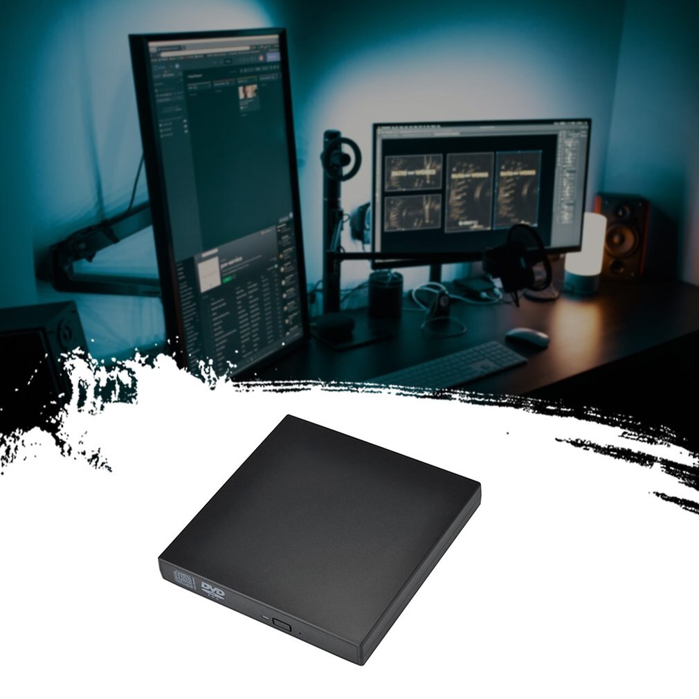 USB External CD-RW Burner DVD/CD Reader Player Optical Drive for Laptop Computer