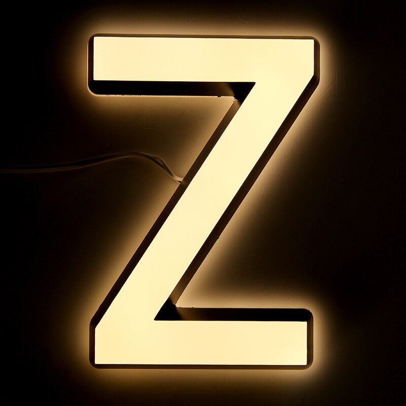 Acrylic LED luminous signs Business Lighting Advertising Sign LED Signboard Outdoor Waterproof Custom Advertisment Letters: Z
