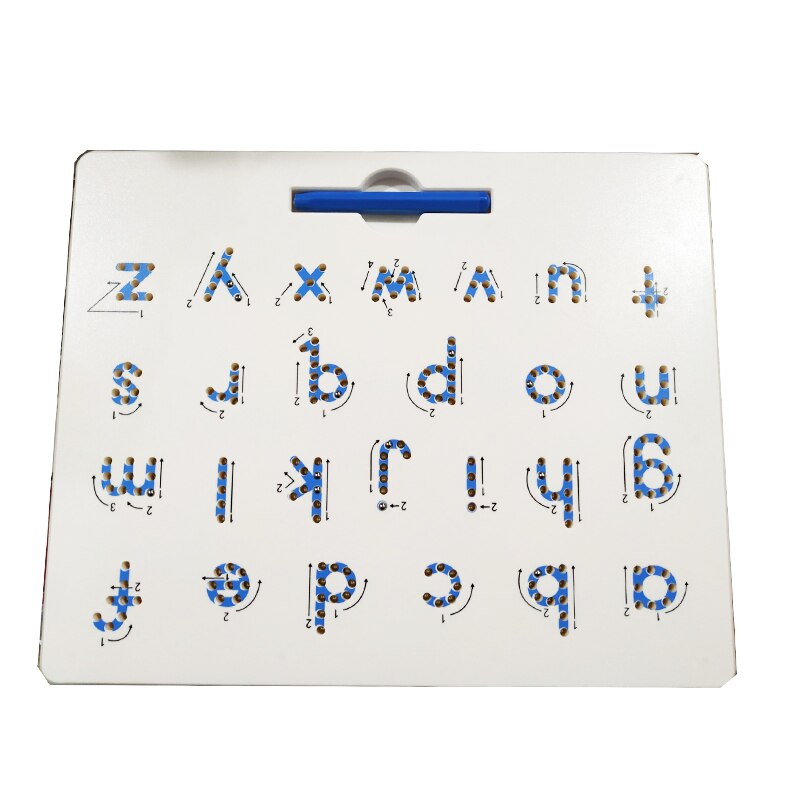 2 In 1 Magnetic Drawing Board Alphabet Letter Tracing Board Educational Letters Read Write Learning Alphabet toys Preschool: big size abc