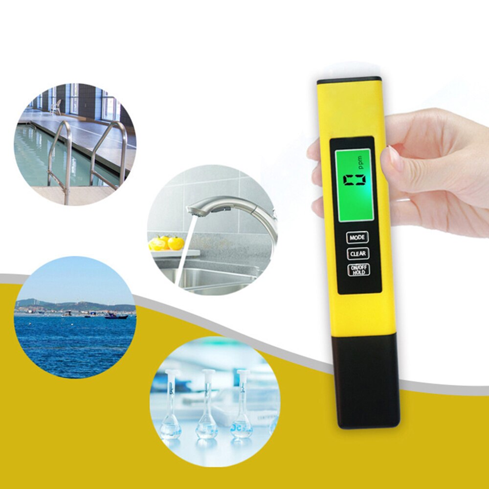 Tds ph meter ph / tds // temperaturmåler digital vandmonitor tester til bassiner, drikkevand, akvarier