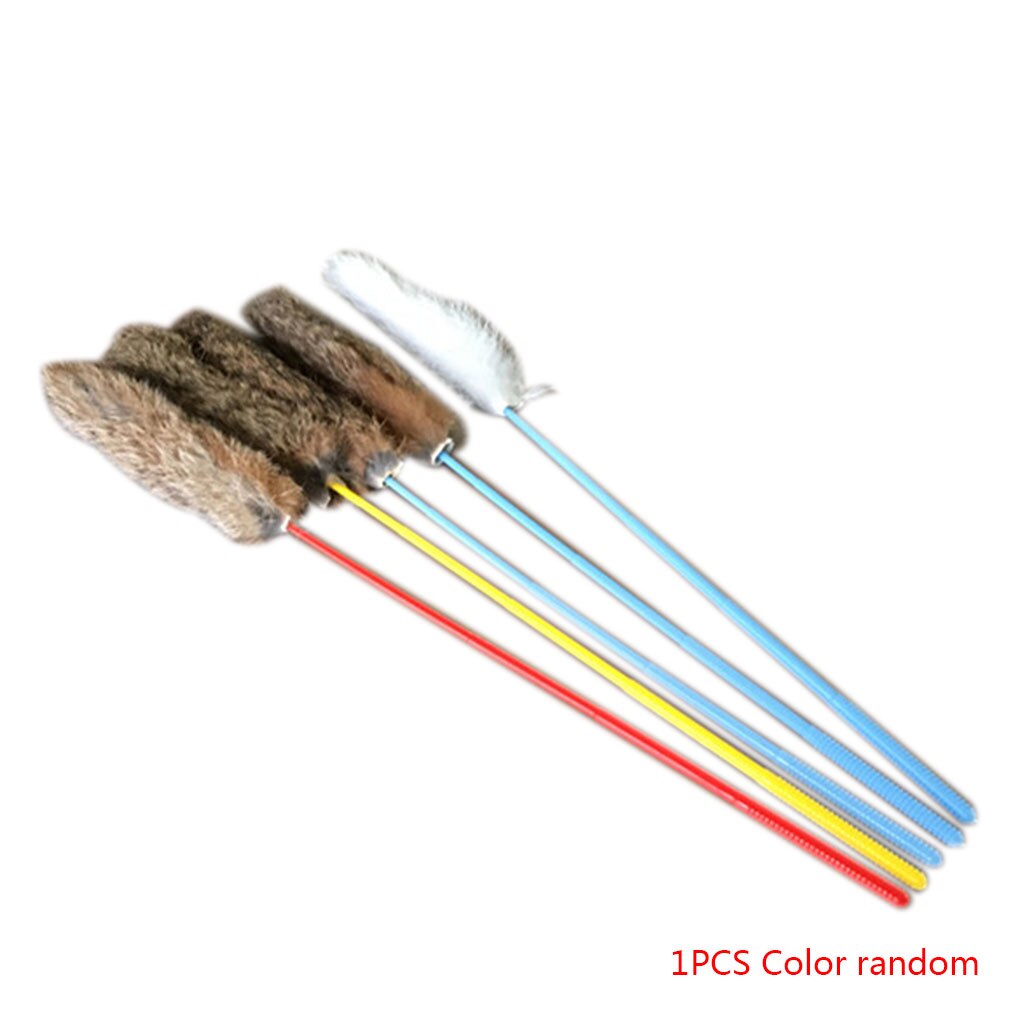 Elenxs 35cm djurhår retas leksak katt motionär pinne interaktiv lek stavar spö leksaker söt katt interaktiv leksak slumpmässig färg: Default Title