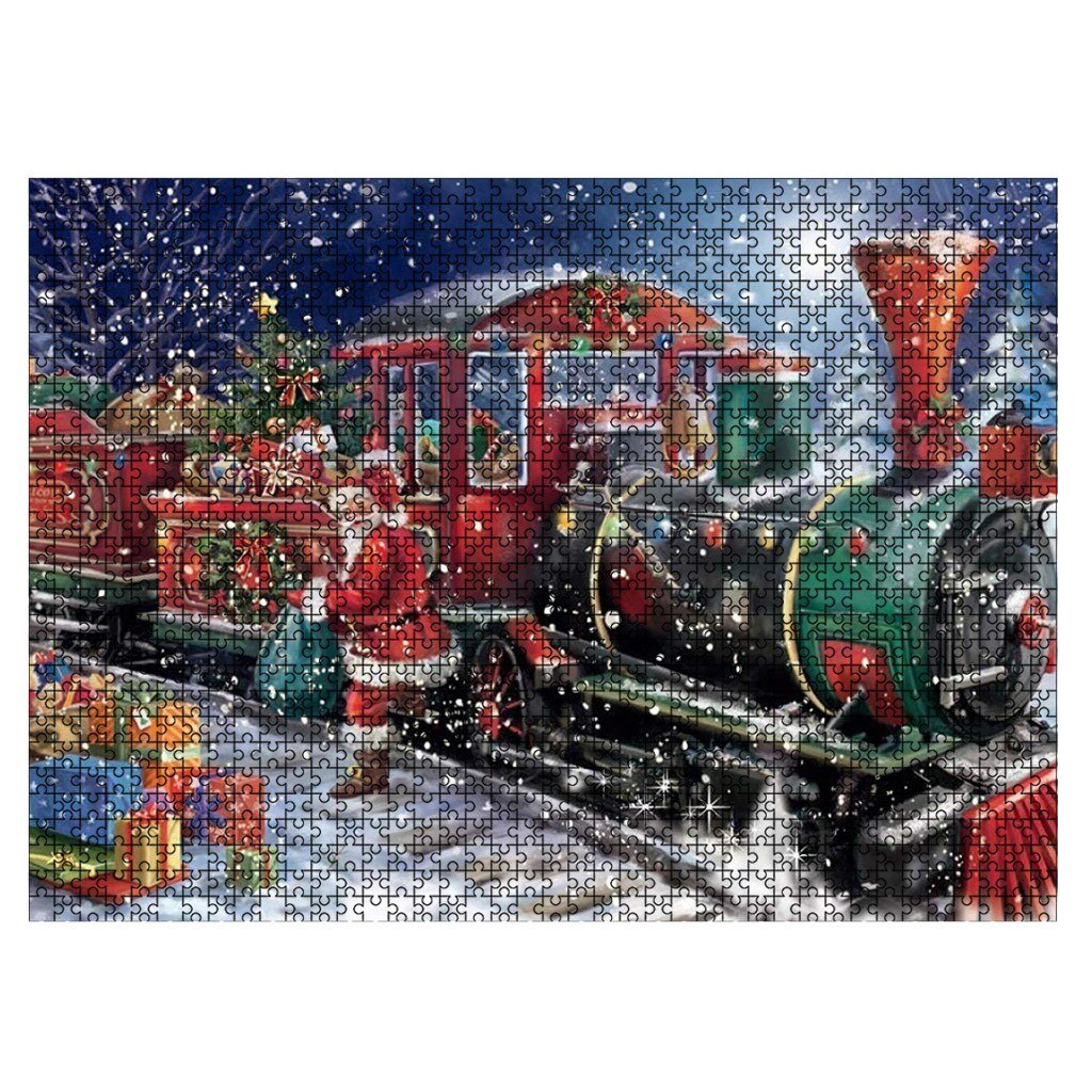 Puzzel Set 1000 Stuks Kerst Puzzel 1000 Grote Volwassen Kinderen Educatief Patroon Speelgoed Educatief Speelgoed