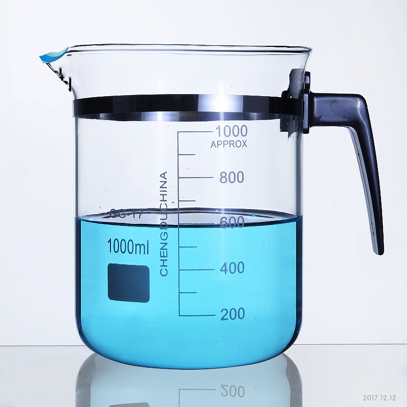 Multiple Plastic handle Beaker Chemistry Laboratory Borosilicate Glass