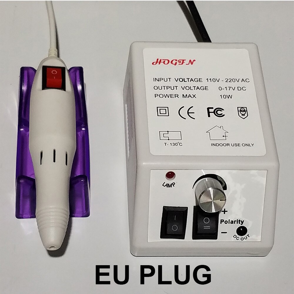 Aparato eléctrico de manicura para pedicura, juego de brocas para uñas, removedor de Gel acrílico para cutículas, 20000 RPM: white EU