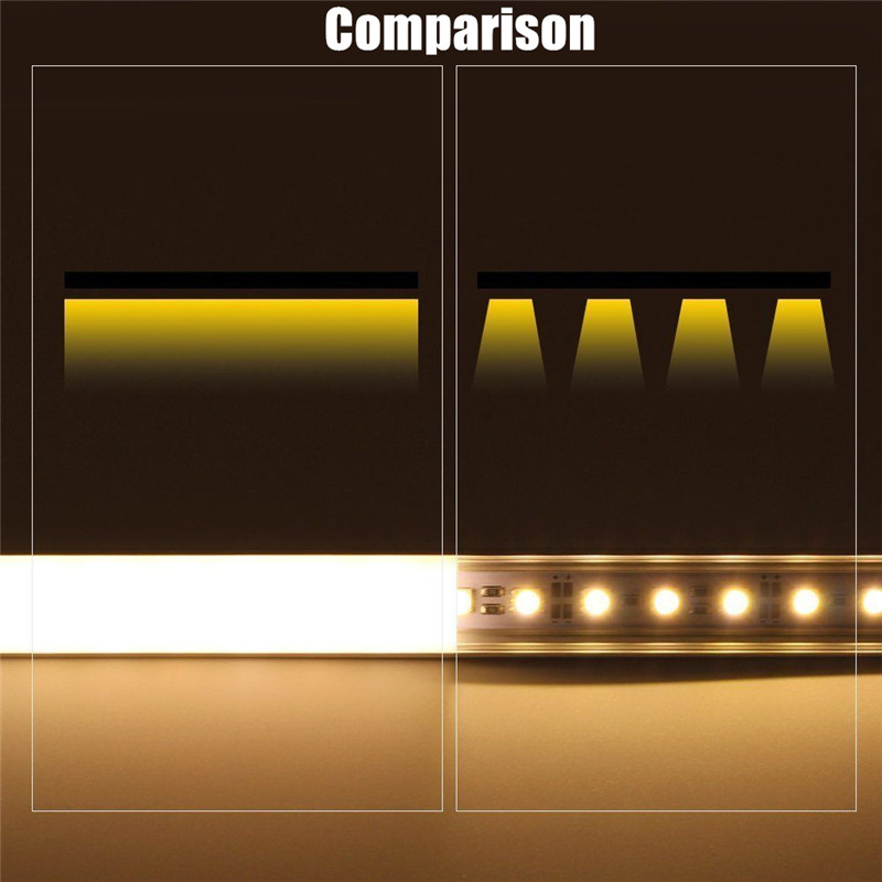 LED Bar Lichten 30/50cm U/V/YW-Stijl Vormige Voor LED Strip LightAluminum Kanaal houder Melk Cover End Up Verlichting Accessoires