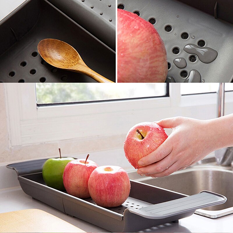 Adjustable Bathroom Storage Rack Expandable Bathtub Shelf Tray Shower Caddy Tray Bowl Fruit Towel Holder Home Organizer