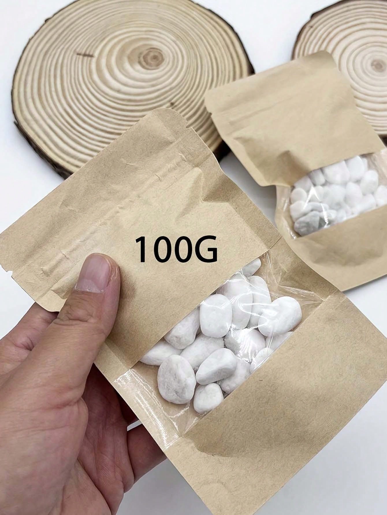 100/300/500g hvite småstein dekorative steiner for planter - naturlige elvesteiner for hagelandskap, sukkulenter og kaktusplanting: Lysegrå