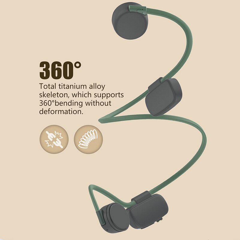 Bluetooth 5.0 BH528 Wireless Headphones Bone Conduction Earphone Outdoor Sport Headset with Microphone Handsfree Headsets