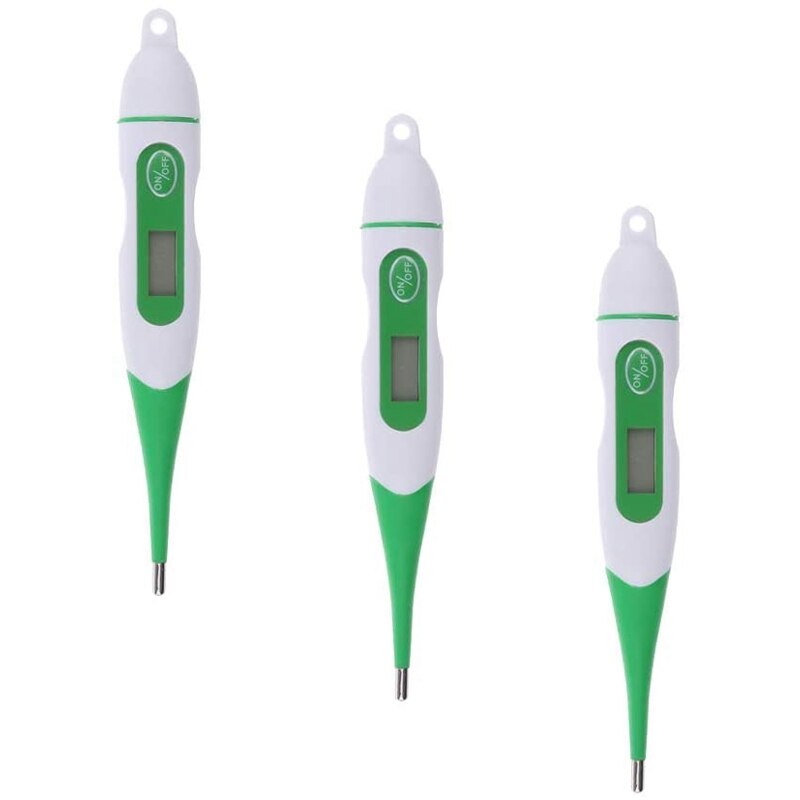 Veterinary Digital Thermometer, Great for Pig, Cow, Cattle, Goat Etc, - 3 Pieces: Default Title