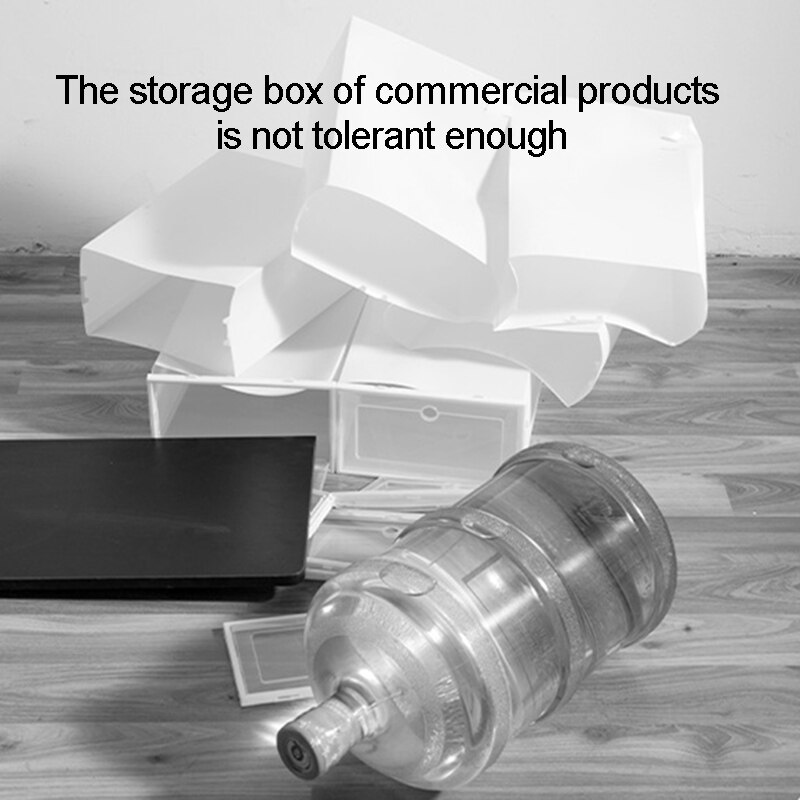 Transparante Dubbele Frame Schoenendoos Plastic Schoenendoos Opslag Stofdicht Flip Cover Lade Clear Organisator Container Stapelbaar