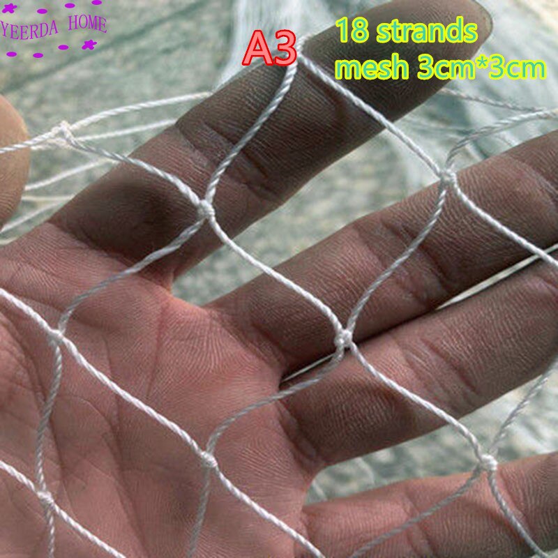 Semi-finished fishing net stake net Breeding nets Crop protection net Balcony isolation Multifunction nylon network hand net