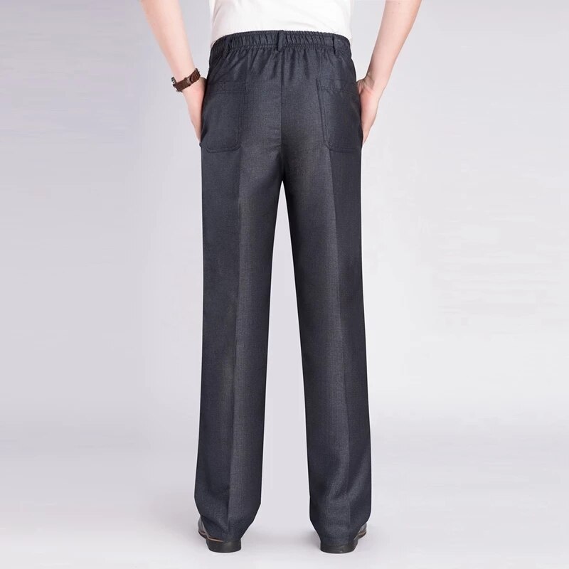 Traje de talla grande para hombre, pantalones de oficina formales, transpirables, delgados, color gris, 7XL, 8XL, 9XL, 10XL, 60