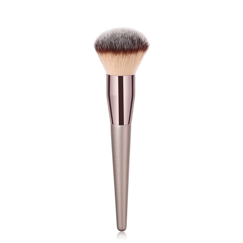 Enkelt makeup børste foundation contour highlight blusher makeup børste træ langt håndtag 1 stk