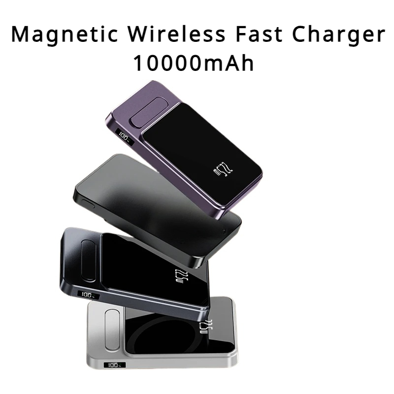 Magnetische draadloze snellader 10000 mah macsafe extra batterij powerbank voor iphone 15 14 13 12 pro externe powerbanks