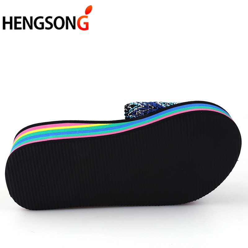 Women Beach Sandals Summer Beach Shoes Woman Wave Print Water Shoes Woman Outdoor Sandals Sneakers