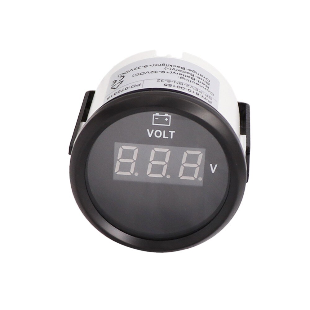 52mm Digitale Voltmeter Motor- Auto Volt Messgerät 8 ~ 32V Meter Mit Hintergrundbeleuchtung passen Auto Stiefel Lkw Motorrad Marine