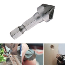 1pcs 90 Degree Countersink Drill Chamfer Bit 1/4" Hex Shank Carpentry Woodworking Angle Point Bevel Cutting Cutter Remove Bur