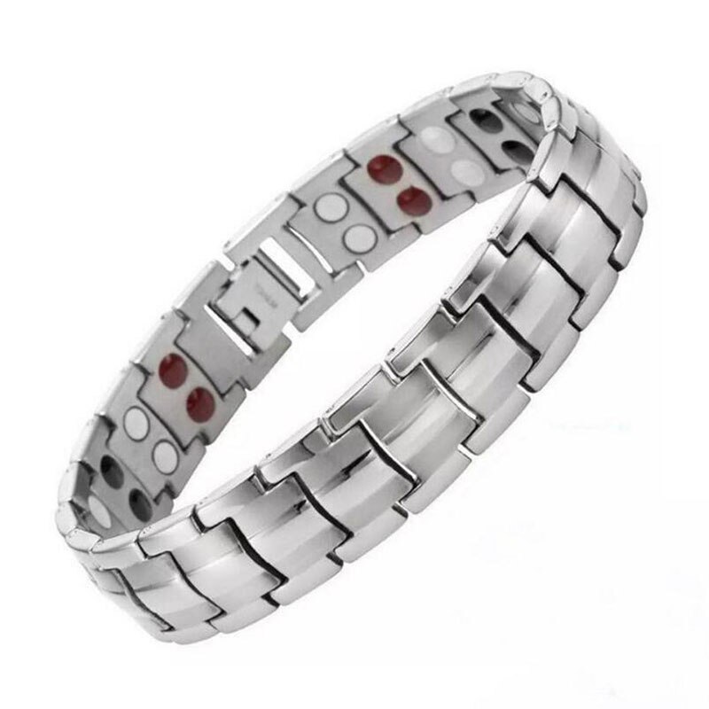 Energy Balance Bracelet Tourmaline Bracelet Health Care Jewelry For Women Magnetic Bracelets & Bangle: SIJY0044-SV