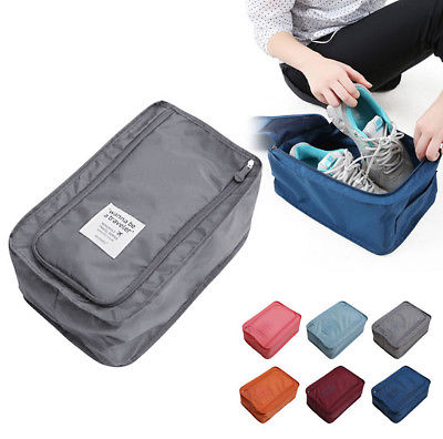 Waterproof Football Shoe Bag Travel Boot Rugby Sports Gym Carry Storage Case Box: Gray