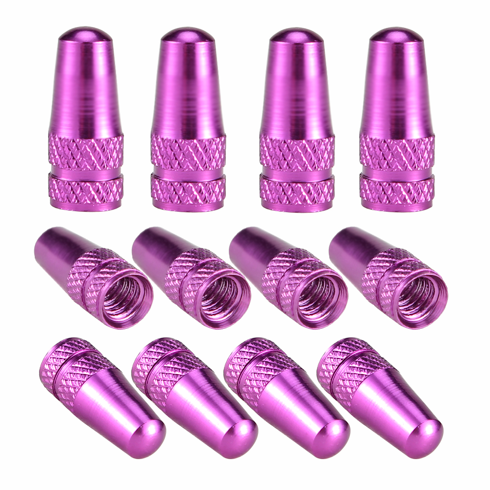 Bouchon de Valve de pneu de vélo couleur arc-en-ciel, bouchons en aluminium pour vannes, capuchon de Valve français, chapeau de pneu de vélo Presta, accessoires vtt, , 4 pièces/ensemble