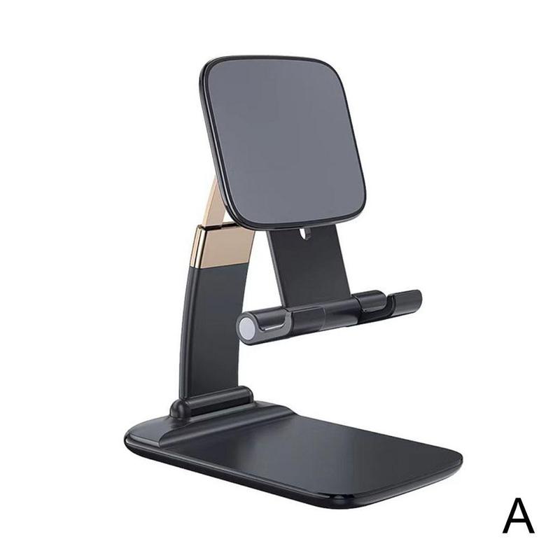 Mobile Phone Folding Stand Desktop Live Broadcast Stand Adjustment Lift Portable Telescopic Stand For 4-12.9 Inch IPhone IP F4Y9: A
