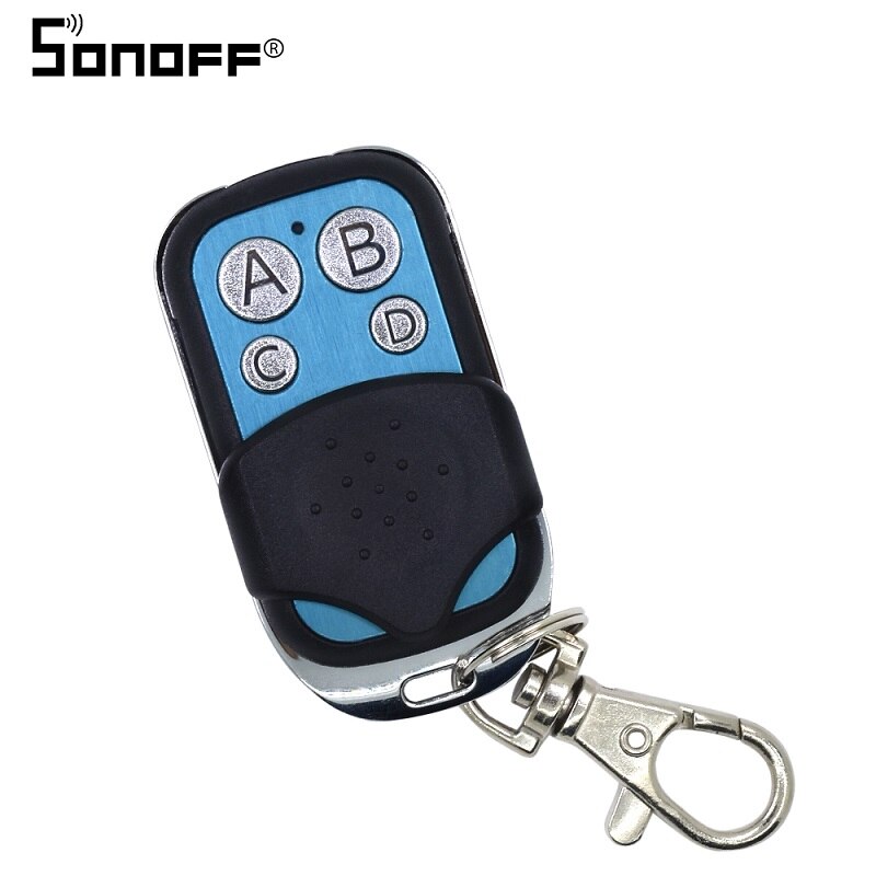 SONOFF 433Mhz Remote Controller Wifi 4 Channels Wireless 433 Control ABCD 4 Buttons Switch Smart Key Fob for SONOFF T1/4CH/RF: Bundle1