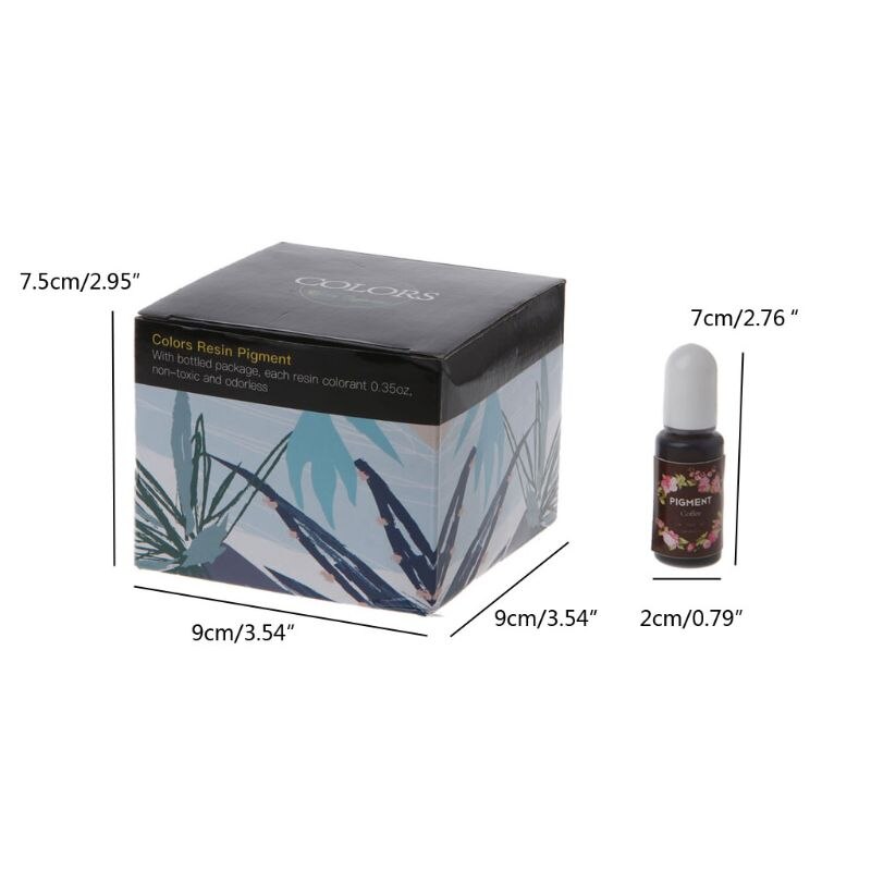 20 Colors Epoxy Resin Pigment Kit Liquid Epoxy Resin Mold Colorant Dye Resin Jewelry DIY Crafts Art Making Tools
