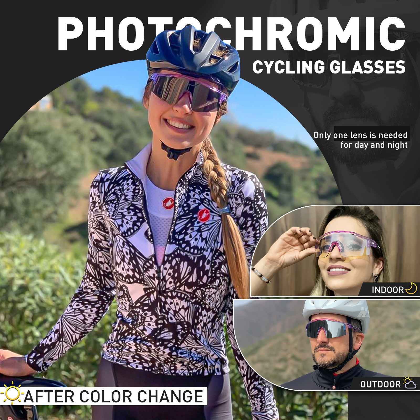 High Star™ Bike & Run - Photochromic Lens Sunglasses