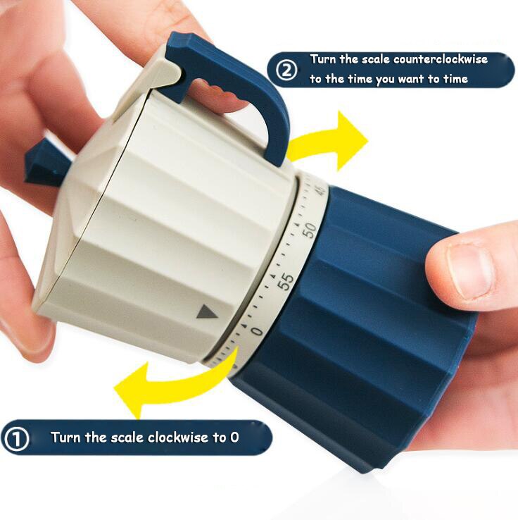 TECHOME Modern Style Time Manager Kitchen Timer Office Timer Reminder Learning Time Management Baking Silent Alarm Clocks