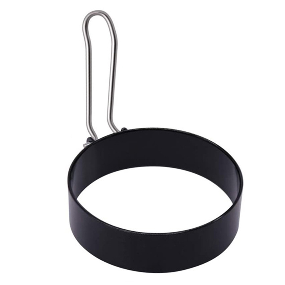 1XRound Egg Cooker Ring Stainless Steel Non Stick Eggs Shaper Mold Cooking